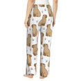 thumbnail image 3 of Pajama Pants Women, Capybara Grass Sweatpants Soft Sleep Lounge Pants, Casual PJ Bottoms Pants with Pockets, 3 of 5