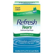 Refresh Tears Lubricant Eye Drops, 0.5 Fl Oz (2 Count)