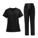 thumbnail image 5 of Conjunto de uniforme médico unisex con bolsillos, ropa de trabajo para enfermeras, salones de belleza y esteticistas. Negro, 5 of 9