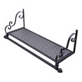 thumbnail image 6 of Wuzstar Wrought Iron Clothes Rack with Top Shelf Wall Mounted Storage Shelf Rack Metal Space-Saving Dispaly Hanging Clothing Rack, 6 of 11