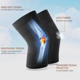 thumbnail image 4 of AMZAM Compression Knee Brace and Support Sleeves for Unisex, Black L, 4 of 7