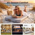 thumbnail image 4 of Lilypelle Camping Sleeping Pad w/ Electric Pump - Self Inflating 4" Thick for 9.5 R-Value Insulated Inflatable Sleeping Mat for Backpacking, Traveling, 4-Season Portable Camping Mat, 4 of 9