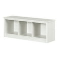 thumbnail image 2 of Banc d’entrée avec rangement, fini Pin blanc, collection Toza de Meubles South Shore, 2 of 12