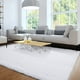 thumbnail image 1 of Alfombra Merelax grande, peluda, de color blanco suave, 183 x 274 cm, 1 of 7