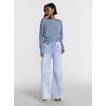thumbnail image 2 of No Boundaries Relaxed Flare Jeans, 31'' Inseam, Women's 00-20, 2 of 5
