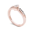 thumbnail image 2 of 1/10 Carat T.W. Diamond Kite-Shape Cluster 10kt Rose Gold Engagement Ring, 2 of 5