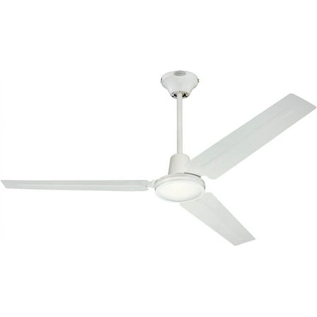 7812700 Jax, Modern Industrial Style Ceiling Fan And Wall Control, 56 Inch, White Finish