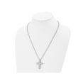 thumbnail image 3 of Mens Titanium Brushed Cross Pendant Necklace with Chain (22 Inches), 3 of 4