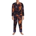 thumbnail image 3 of Naloa Puppy Lying On A Cloud Men’s Pajamas Set - Long Sleeve Button Down Sleep Shirt and Pajama Bottoms Sleepwear Set-Medium, 3 of 7
