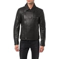 thumbnail image 2 of Men's Genuine Lambskin Leather Jacket Biker Soft Stylish Motorcycle Jacket A003, 2 of 4