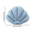 thumbnail image 6 of Baoblaze Inflatable Bath Pillow Shell Shaped Bath Pillow with Suction Cup Nonslip, 6 of 8