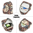 thumbnail image 5 of FORMRS Mini Backpack Purse for Women Travel Daypack Casual Shoulder Bag, Baseball Pattern, 5 of 7