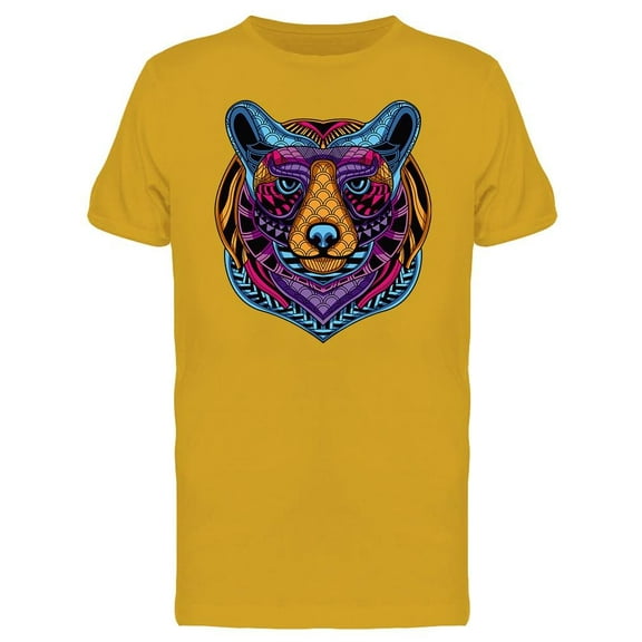 Decorative Bear Art T-Shirt Men -Image by Shutterstock, Male Large