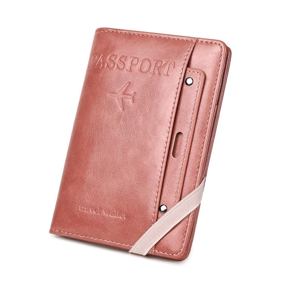 Travel Passport Holder Wallet Cover Case, Secure RFID Blocking Organizer for Men Women, Document & Card Protector for International Trips