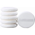 thumbnail image 1 of LinenLoon 4.13 Inch Powder Puff, Ultra Soft Large Round Velour Smooth Apply Puff with Strap, Washable Body Powder Puff (6Pcs）, 1 of 5