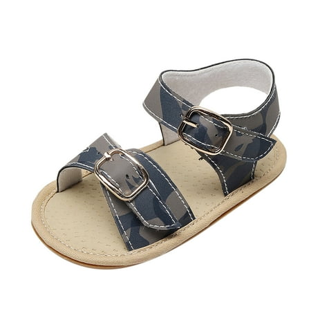 

NIUREDLTD Boys Girls Open Toe Shoes First Walkers Shoes Summer Toddler Flat Sandals Size 14