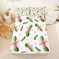 thumbnail image 5 of Manfei Cute Bowtie Bed Sheets,Funny Cucumber Print Full Size Sheets,4 Pieces,1 Flat Sheet,1 Fitted Sheet and 2 Pillowcases, 5 of 6
