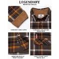 thumbnail image 4 of Legendary Whitetails Men's Buck Camp Flannel Shirt Long Sleeve Button Down 100% Cotton, 4 of 5