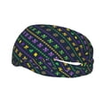 thumbnail image 2 of Uemuo Mardi Gras Strings of Beads Printed Sports Headbands for Men Women,Moisture Wicking Workout Headband, Sweatband Headbands,Non-slip Workout Gym Yoga Headband, 2 of 9