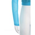 thumbnail image 4 of TTAO 2Pcs Girls Hip Hop Street Dance Clothes Set Single Long Sleeve Top and Cargo Pants Stage Performance Light Blue 10, 4 of 5