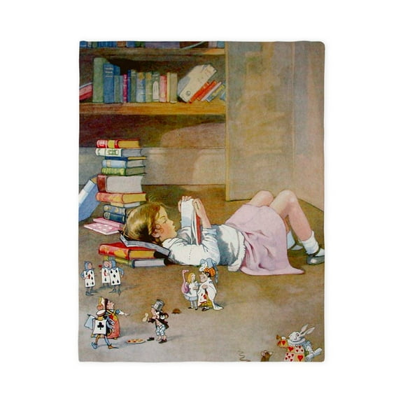CafePress - 2 FIINDING WONDERLAND_10X14_ALICE - Twin Duvet Cover, Printed Comforter Cover