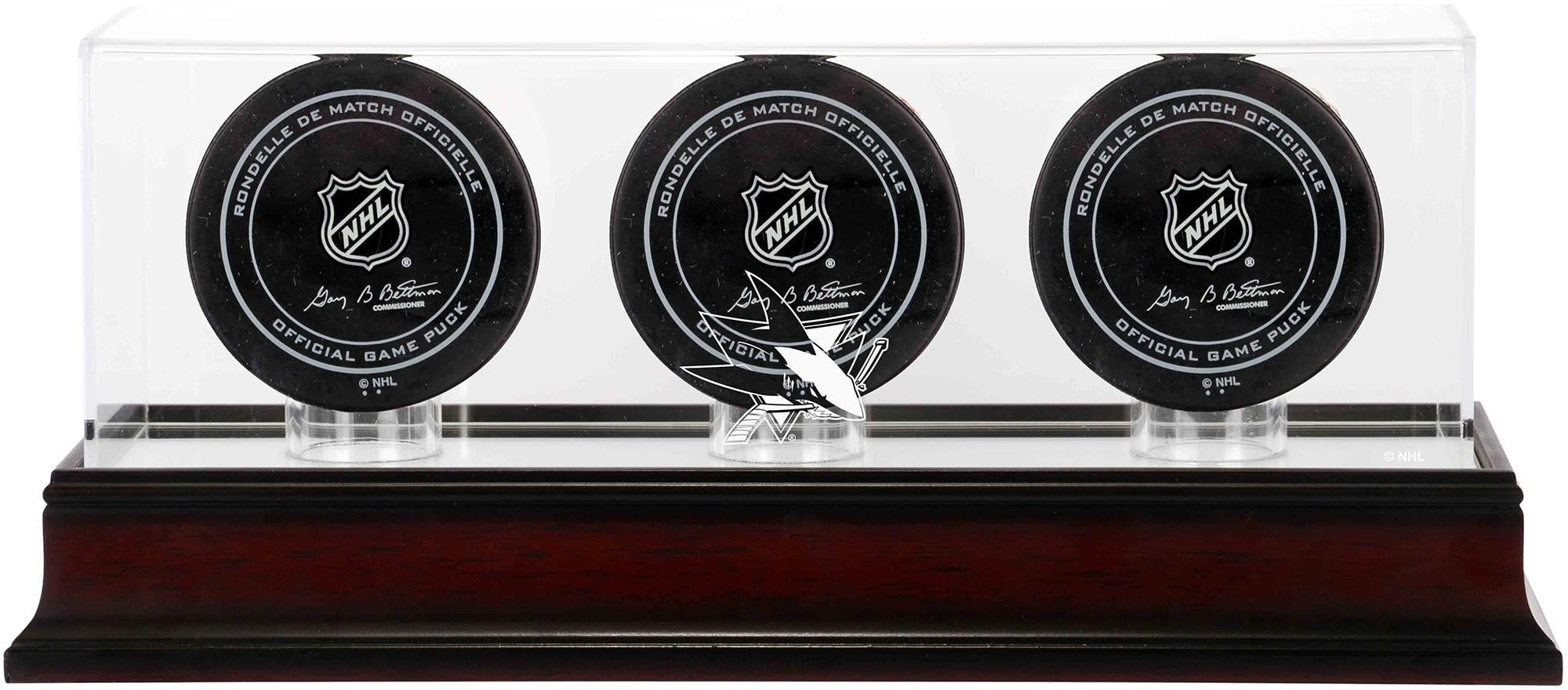Fanatics Authentic Certified Hockey Puck Display Cases No Logo Brent Burns San Jose Sharks Deluxe Tall Hockey Puck Case 