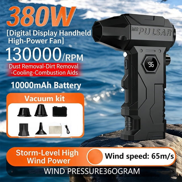 Purificador de aire eléctrico con 130.000 RPM, 4 velocidades, inalámbrico.