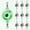 Green light, variant on 10 count Deep Drop LED Fishing Lights, Underwater Lures w/Flashers - Ice Fishing, Saltwater Trolling & Deep Drop - Attracts Walleye, Squid, Trout, Crappie, Pike (Green Light)