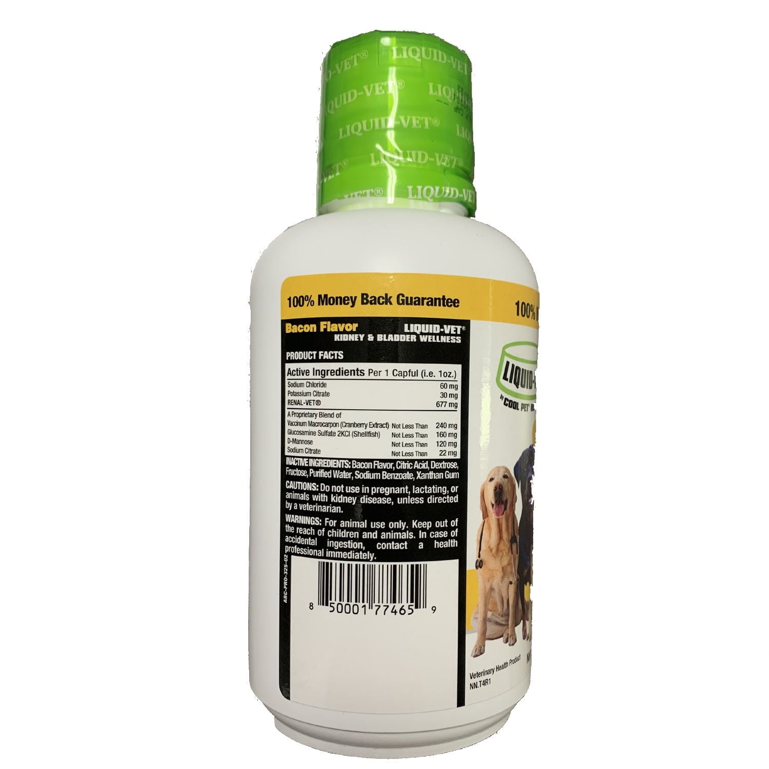 Liquid-Vet® K9 Kidney & Bladder Wellness Supplement for Dogs, Bacon Flavor, 16 fl oz