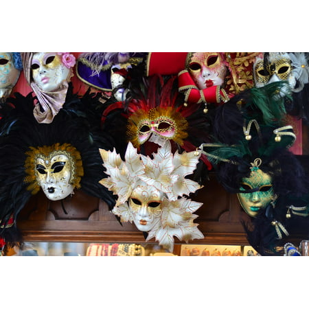 LAMINATED POSTER Europe Rome Venice Mask Tourism Italy Sightseeing Poster Print 24 x