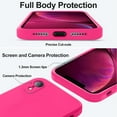 thumbnail image 4 of XUCP-Compatible with iPhone XR Case, Upgraded Liquid Silicone with [Flat Edges] [Camera Protection] [Soft Anti-Scratch Microfiber Lining] Phone Case for iPhone 10 XR 6.1 inch - Hot Pink, 4 of 4