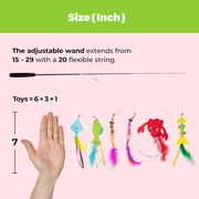 Best Pet Supplies Catify 3-Piece Cat Toys Set with Scratching Post, Catnip Fish, and Wand Teaser