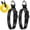 Black/21.65inch, variant on 2pcs Adjustable Extension Cord Holder Organizer with Triangle Clip 45/55cm Extension Cord Storage Strap Cable Holder Hanger Strap for Hose Tool Cable