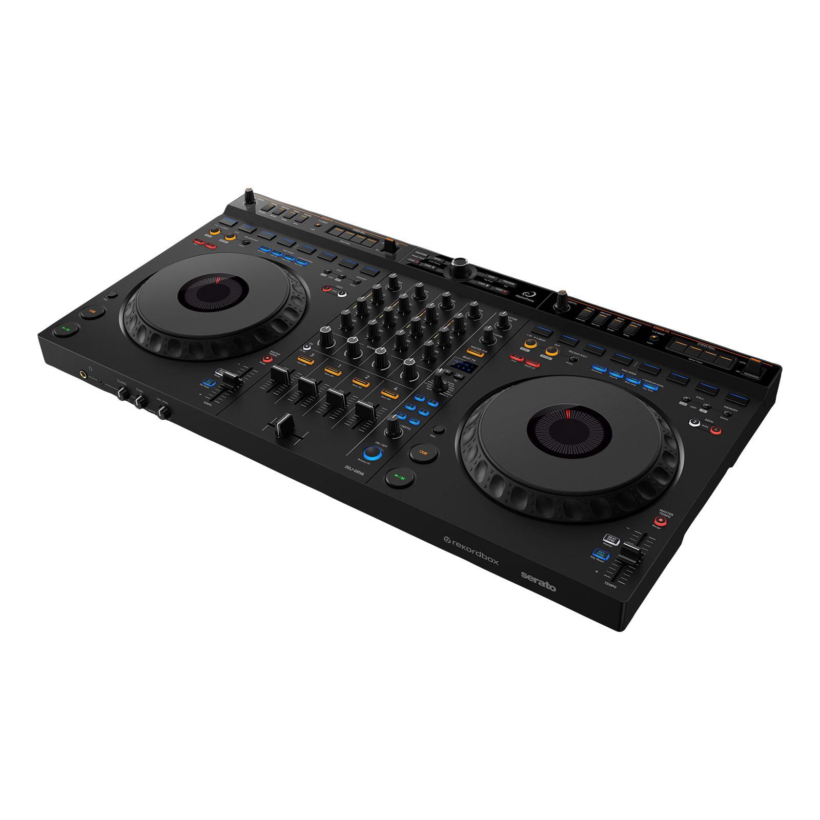 AlphaTheta DDJ-GRV6 DJ Controller w/Groove Circuit with (2) Gemini AS-2112BT Speakers Package