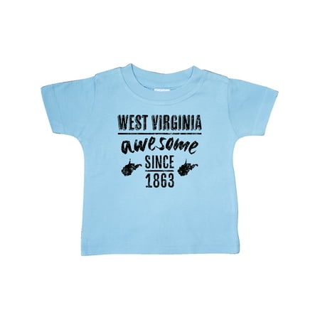 

Inktastic West Virginia Awesome Since 1863 Gift Baby Boy or Baby Girl T-Shirt