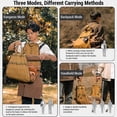 thumbnail image 3 of Bolsa de lona para transporte de leña, bolsa de transporte de madera con asas, 3 of 8