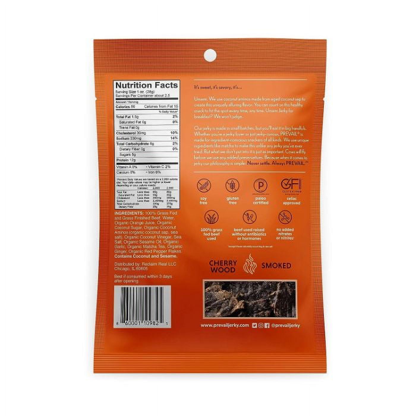 PREVAIL JERKY BEEF UMAMI 2.25 OZ - Pack of 8