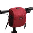thumbnail image 1 of DEBGFS Bike Handlebar Bag Bicycle Storage Bag with Shoulder Strap Rain Cover,Red, 1 of 7