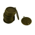 thumbnail image 3 of Abbracc 70 Pieces Lots Wholesale 25mm Antique Plated/Bronze Round Necklace Pendant Setting Cabochon Base Tray Bezel Blanks Jewelry Findings & Com, 3 of 9