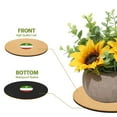 thumbnail image 5 of Little Bear Peak Cork Plant Mats (4" Diameter, 5-Pack) with a Rubber Base - Absorbent Round Plant Coasters for Kitchen - Hot Pads - Arts & Crafts Projects - Indoor and Outdoor Use, 5 of 7