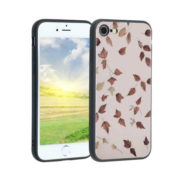 Compatible with iPhone SE 2022 Phone Case, Leaves-3-30 Case Men Women, Flexible Silicone Shockproof Case for iPhone SE 2022