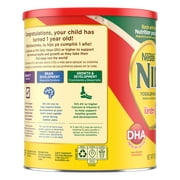 NIDO Kinder 1+ Powder Beverage Mix, Immunity Toddler Milk with Vitamins A, C, D, Iron to Support Growth, 28.2 oz Canister
