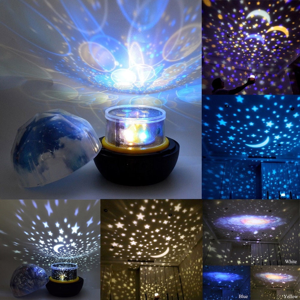 Nuit Romatic Cadeau Accueil Cosmos Star Sky Maître Projecteur Starry Night Light Lampe LED Clignotant étoile Romantique Lune Ciel 