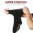 thumbnail image 4 of Calcetines De Punto Anchos Calcetines Elásticos No Vinculantes Con Empuñaduras Para Hombres Y Mujeres Negro Aplicable Para Ejercicio De Ocio, 4 of 7