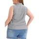 thumbnail image 3 of Camisas de verano sin mangas para mujeres de tallas grandes Agnes Orinda, blusas de botón para el Día de la Madre 4X negras, 3 of 7