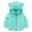 Aqua Blue, variant on GYRATEDREAM Toddler Girls Boys Hooded Fleece Jacket Baby Bear Ears Zip Up Solid Color Outwear Coat with Pockets Kids Fall Winter Clothes Ginger for 1-7Y