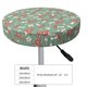thumbnail image 4 of Disketp Retro Hippie Groovy Mushroom Funda Redonda para Taburete, Funda de Cojín para Silla de Bar Suave y Elástica-13 inch, 4 of 7
