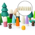 thumbnail image 4 of Mini de , juguetes educativos para , bebés, , desarrollo de manualidades, juguete educativo Montessori, de 12 Muñeca de clavija de color madera Baoblaze juguetes para apilar arcoiris, 4 of 8