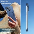 thumbnail image 2 of Magnetic Phone Case for iPhone 13 Puls [Full Camera Protection] [Compatible with Mag-Safe] Soft Plating Shockproof Anti-Fingerprint Phone Case Cover - blue, 2 of 7