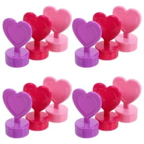 FRCOLOR 12pcs Cute Plastic Stamps for Kids Ideal for Crafting Journaling with Adorable Heart Theme
